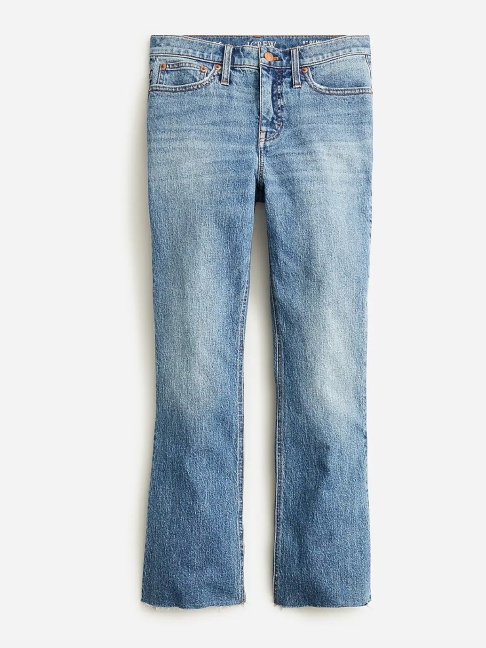 J. Crew 9" Demi-Boot Crop Jean In Cedar Wash, Women’s 34